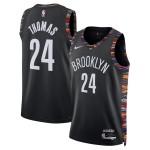 Maillot NBA Brooklyn Nets Cam Thomas Nike 2025-26 City Edition Noir Swingman - Homme